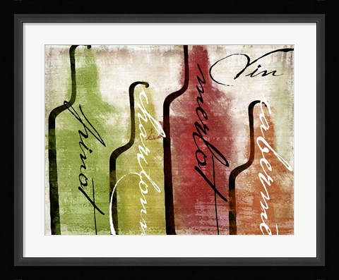 Framed Wine Tasting I Print