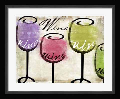 Framed Wine Tasting III Print