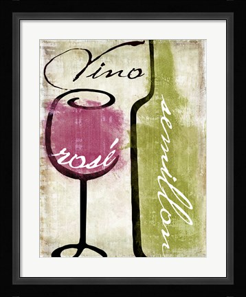 Framed Wine Tasting IV Print