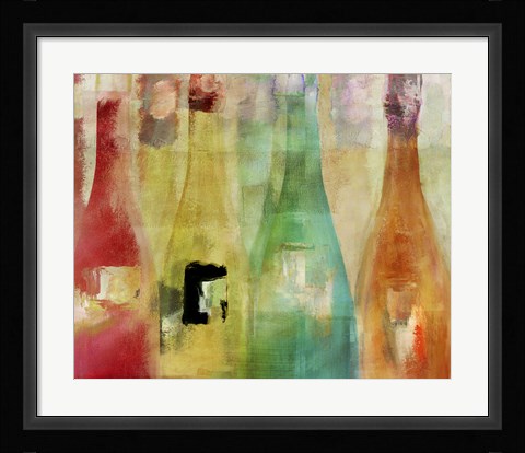 Framed Bouteilles I Print