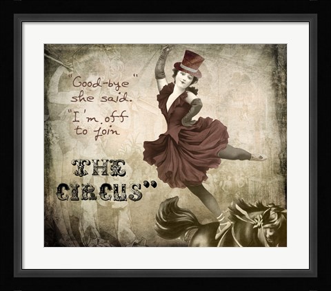 Framed Join The Circus Print