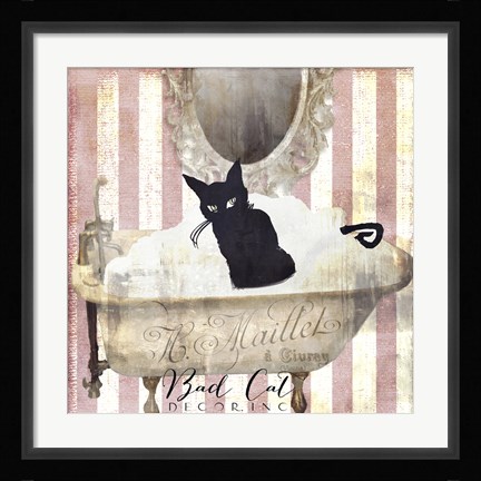 Framed Bad Cat II Print