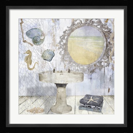 Framed Beach House II Print