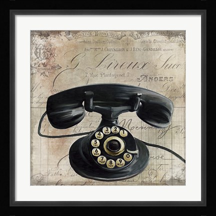 Framed Call Waiting II Print