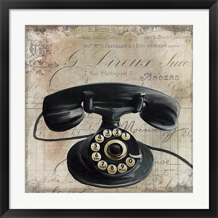 Framed Call Waiting II Print