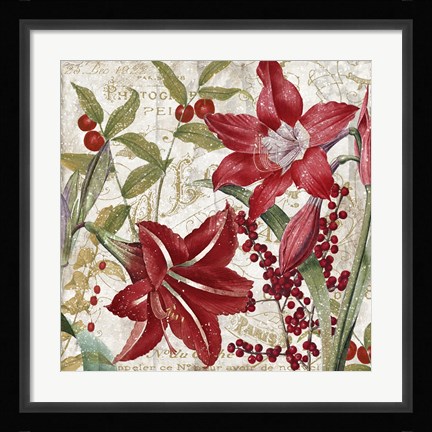 Framed Christmas In Paris I Print