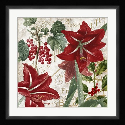 Framed Christmas In Paris II Print