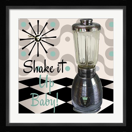 Framed Fifties Kitchen IV Print