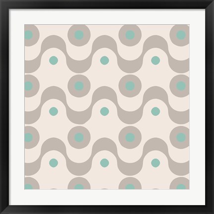 Framed Fifties Patterns III Print