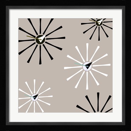 Framed Fifties Patterns IV Print