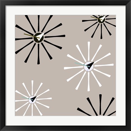 Framed Fifties Patterns IV Print