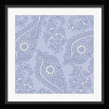 Framed Kasbah Blue III Print