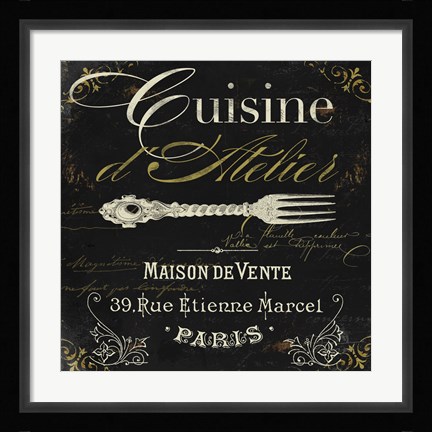 Framed La Cuisine I Print