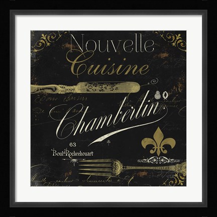 Framed La Cuisine IV Print