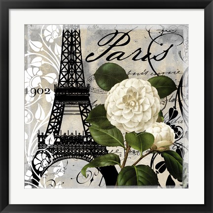 Framed Paris Blanc I Print