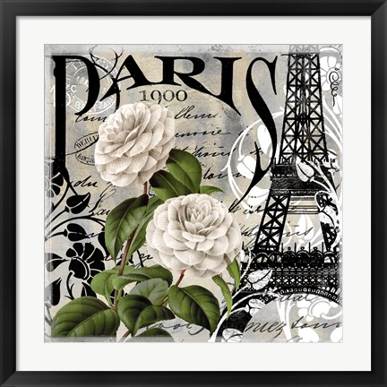 Framed Paris Blanc II Print