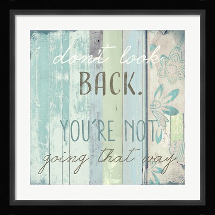 Framed Present Tense Print