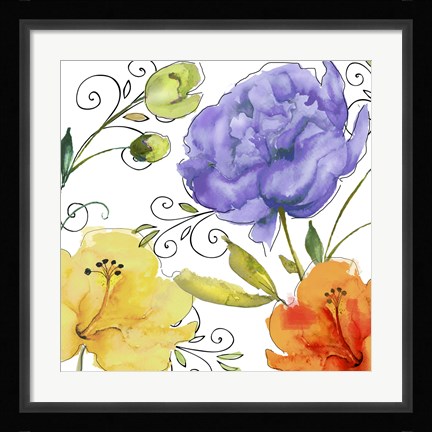 Framed Rhapsody I Print