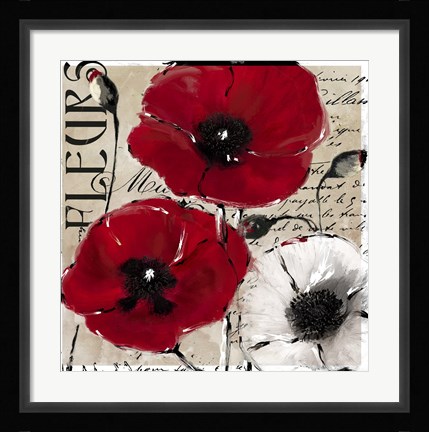 Framed Rouge One Print