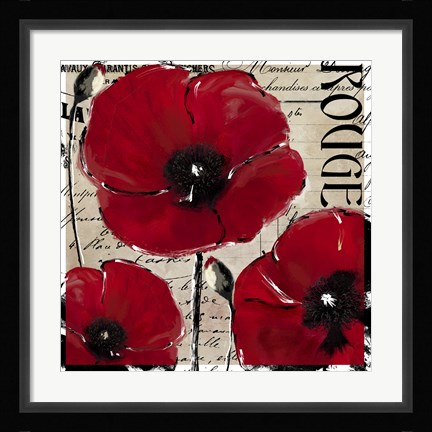 Framed Rouge Two Print