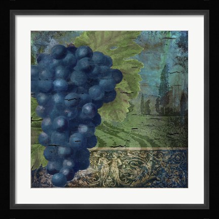 Framed Vino Blu Two Print