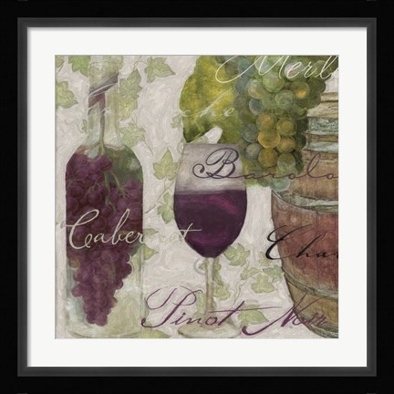 Framed Wine Cellar I Print