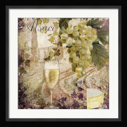 Framed Wine Country I Print