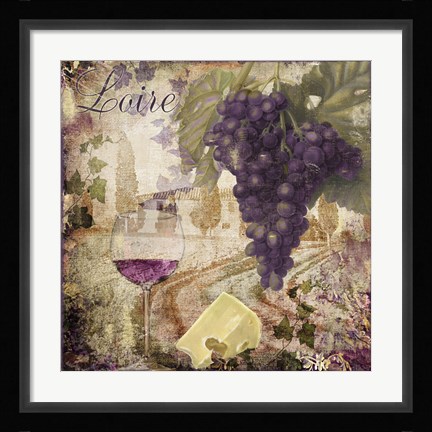 Framed Wine Country II Print