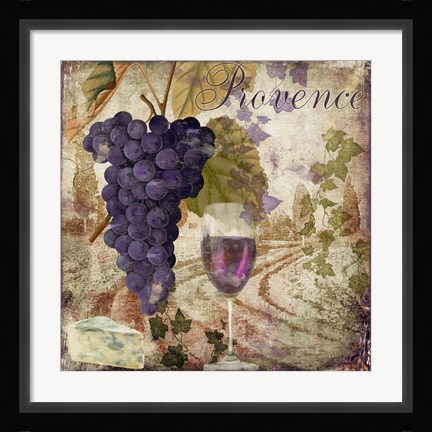 Framed Wine Country III Print