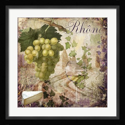 Framed Wine Country VI Print