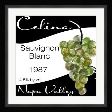Framed Wine Walley I Print
