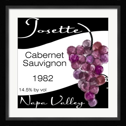 Framed Wine Walley II Print