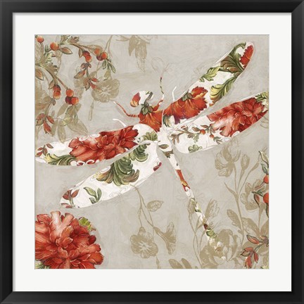 Framed Winged Tapestry III Print
