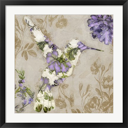 Framed Winged Tapestry IV Print