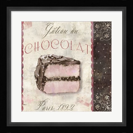 Framed Patisserie XI Print