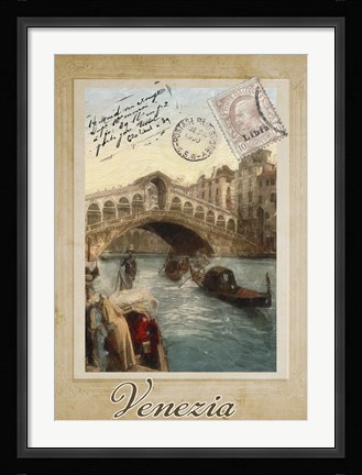 Framed European Vacation I Print