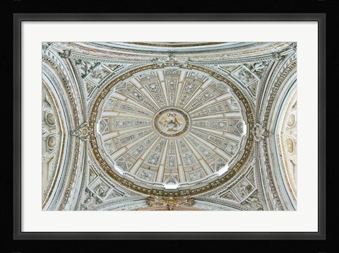 Framed Catedral Mosque of Cordoba, Ceiling, Cordoba, Andalucia, Spain Print