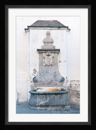Framed Public Well, Cordoba, Andalucia, Spain Print