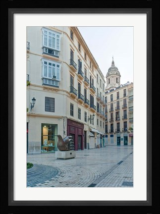Framed Historic District, Malaga, Spain Print
