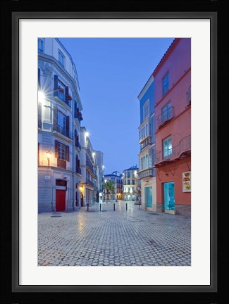 Framed Historic District, Malaga, Spain Print