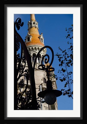 Framed Historic Architecture, Barcelona, Spain Print