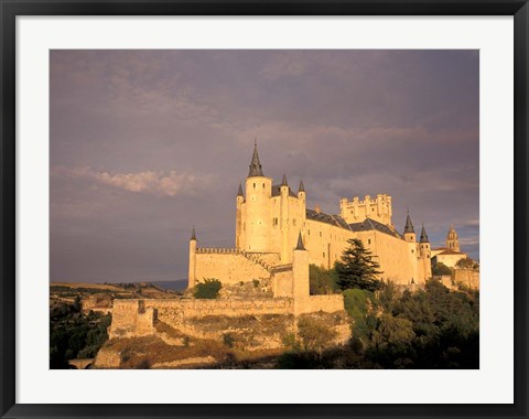Framed Alcazar at Dusk, Segovia, Spain Print