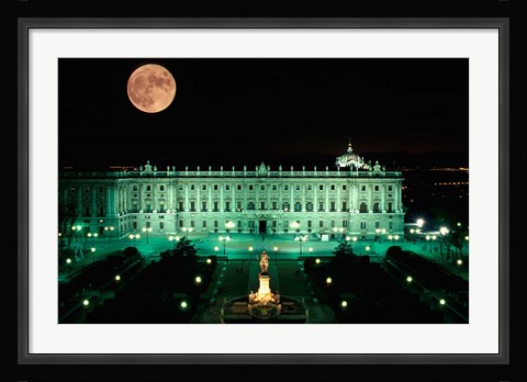 Framed Royal Palace and Plaza de Oriente, Madrid, Spain Print