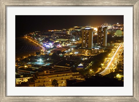 Framed City Overlook, Tenerife, Canary Islands, Spain Print