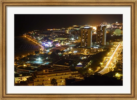 Framed City Overlook, Tenerife, Canary Islands, Spain Print