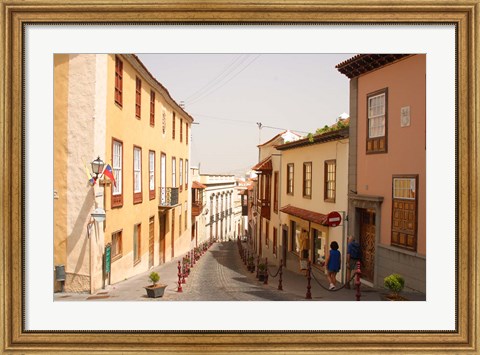 Framed Mountain Town, Tenerife, Canary Islands, Spain Print