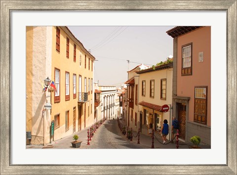 Framed Mountain Town, Tenerife, Canary Islands, Spain Print