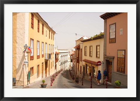 Framed Mountain Town, Tenerife, Canary Islands, Spain Print