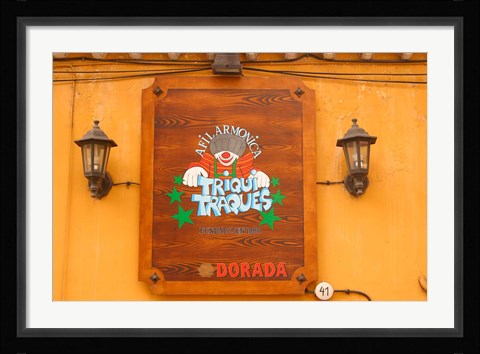 Framed Sign on Tenerife, Canary Islands, Spain Print