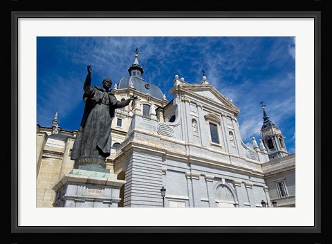Framed Neo-Gothic Cathedral Almudena, Madrid, Spain Print